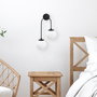 Opviq Jewel - 10575 Lámpara de pared blanca y negra